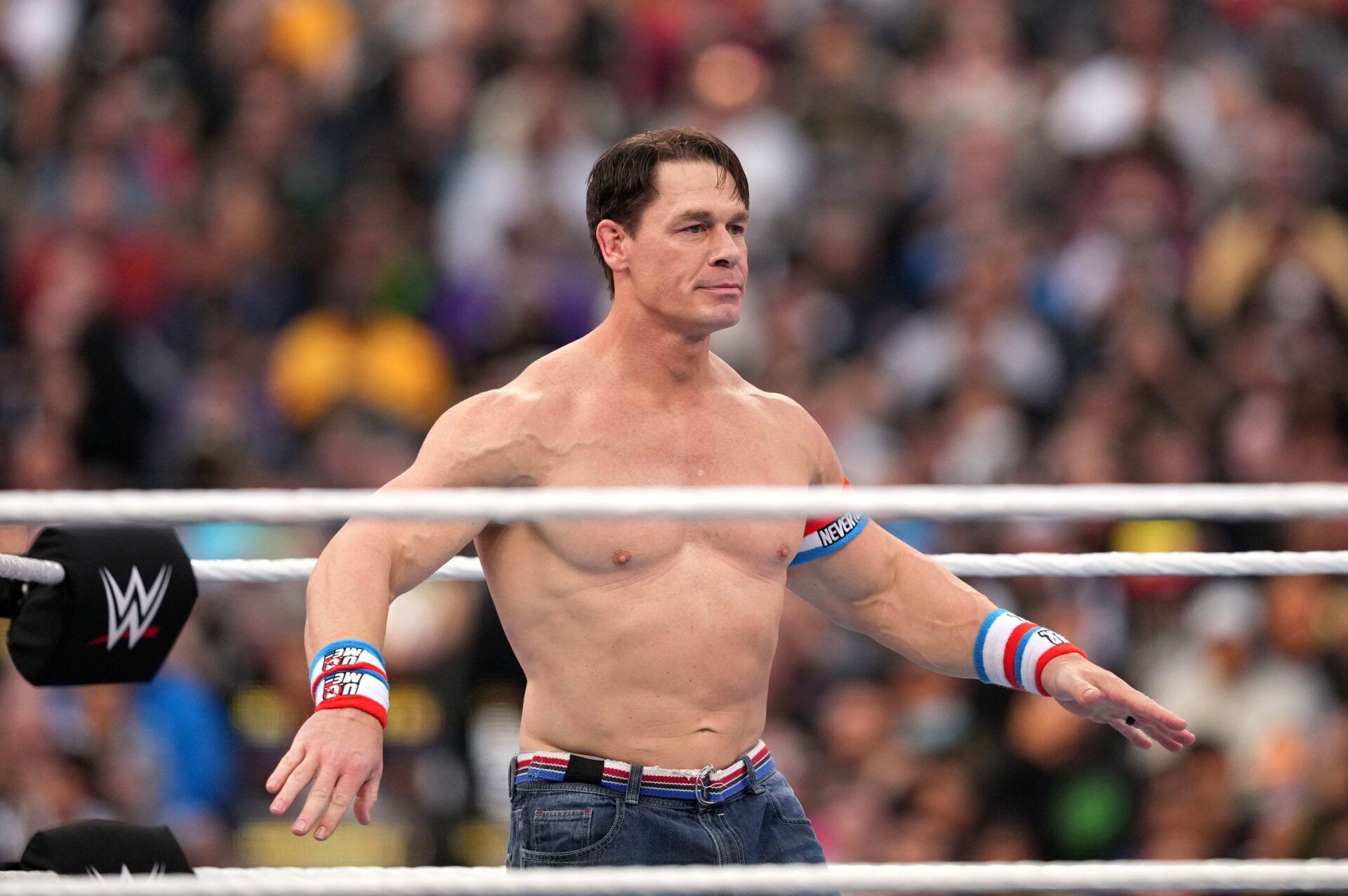 John Cena during Wrestlemania Night 1 at SoFi Stadium.