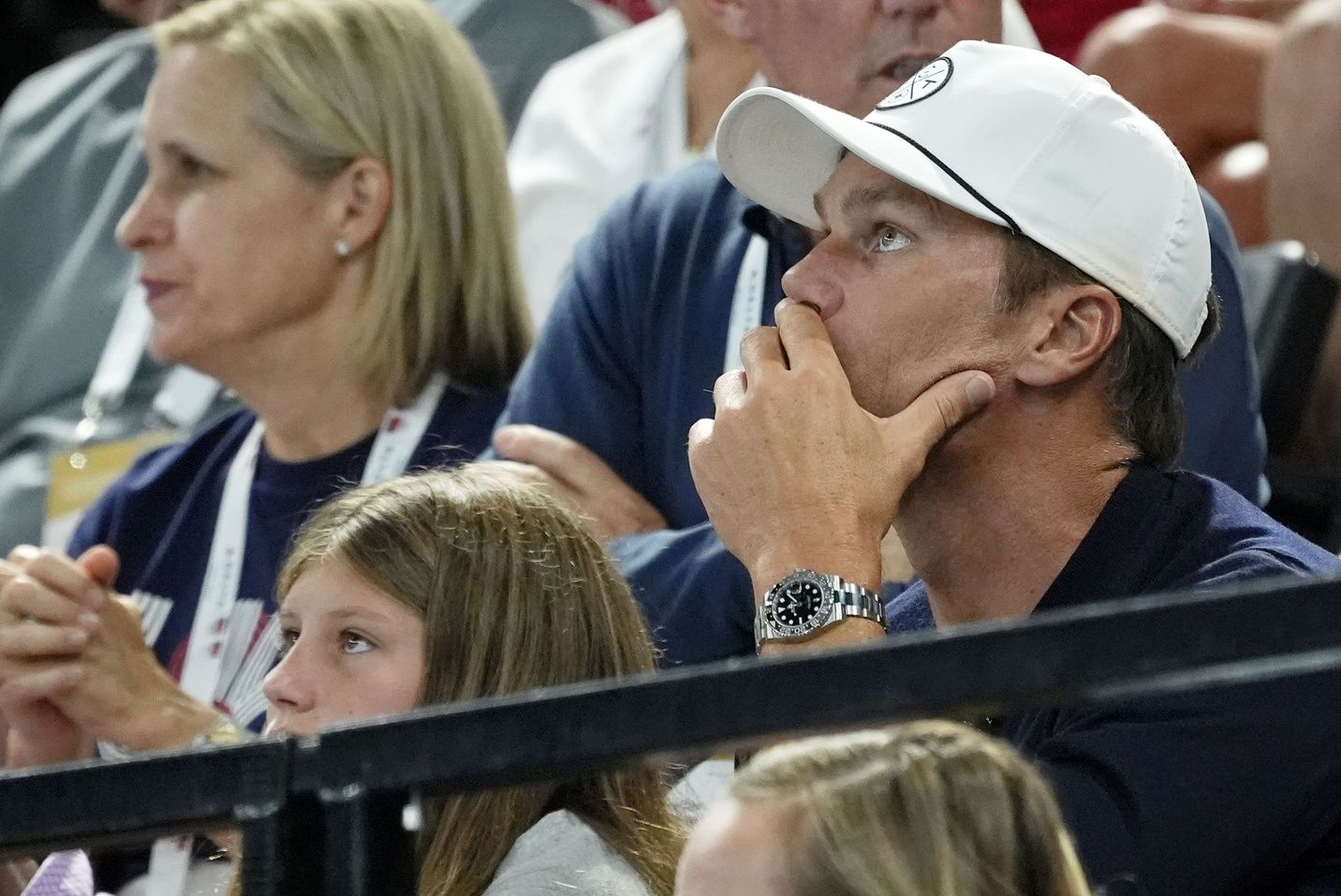 Tom Brady attends day three of the gymnastics event finals during the Paris 2024 Olympic Summer Games.