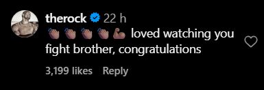 Dwayne Johnson's comment