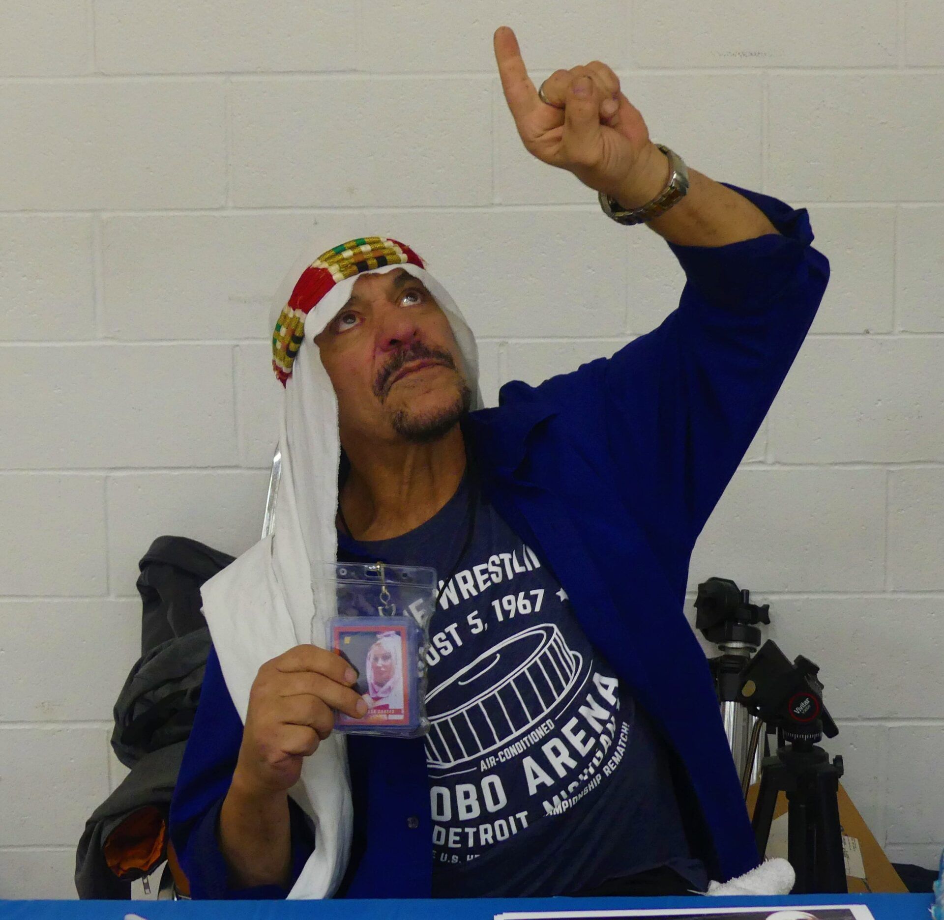 Former wrestling star Sabu poses for a picture. Shelby Reeves / USA TODAY NETWORK via Imagn Images