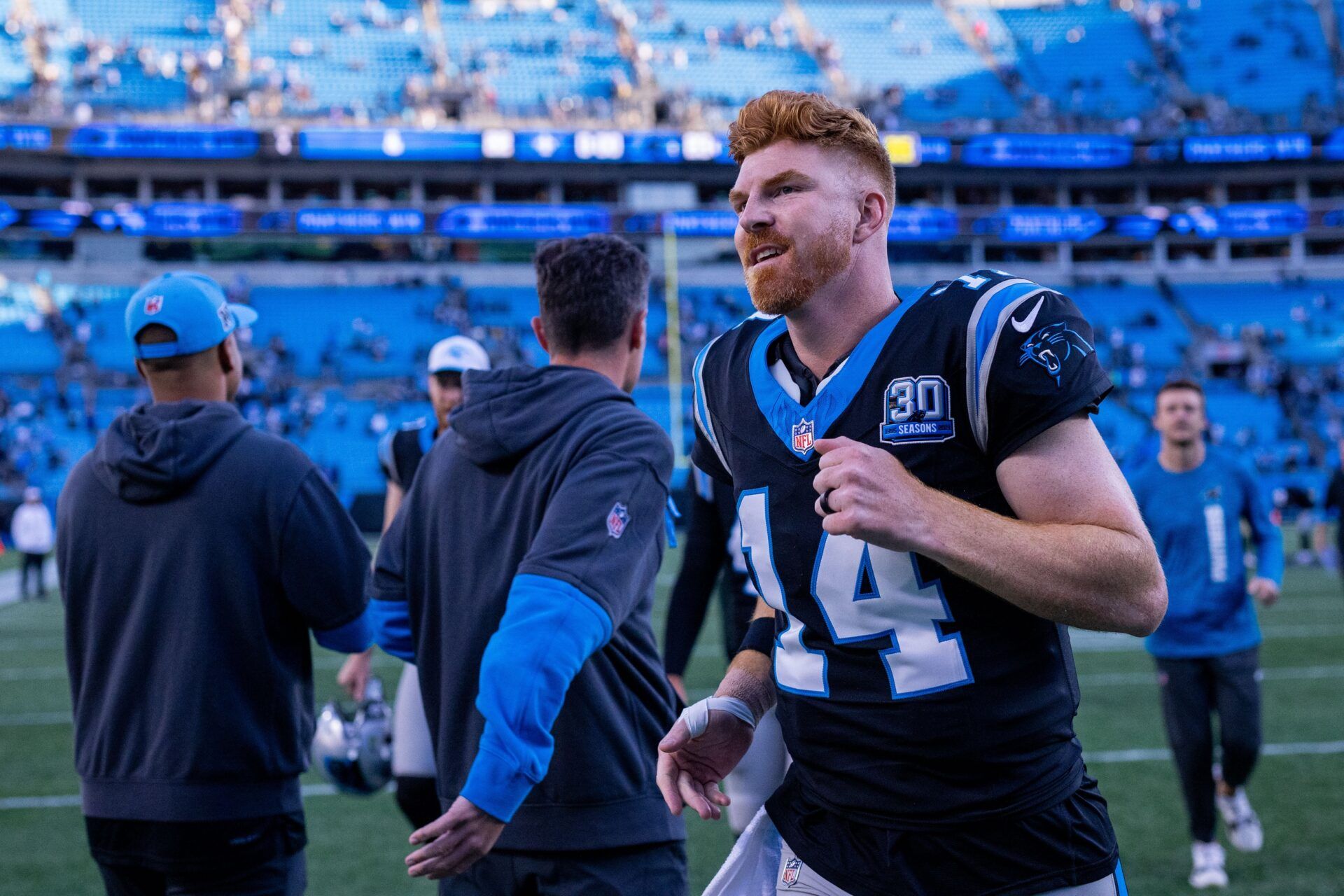 Andy Dalton Leaves Preseason Game Versus Texans: What To Know About Carolina Panthers Quarterback's Injury