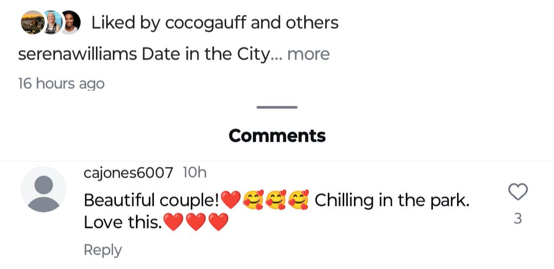 Screen grab of a fan reaction