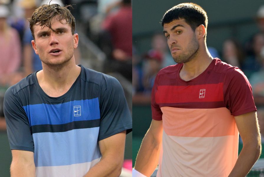 Jack Draper (L), Carlos Alcaraz (R) -