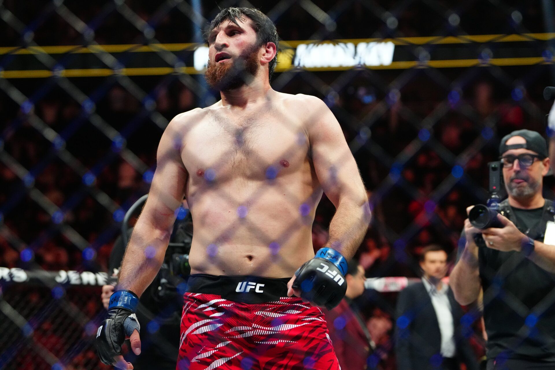 Magomed Ankalaev  channeled his inner Nick Diaz (