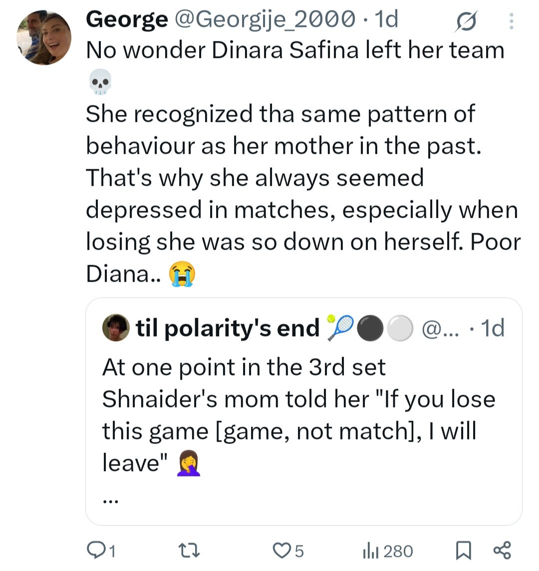 Screen grab of a fan reaction