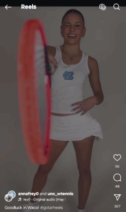 UNC-Bound American High-School Tennis Star Anna Frey Throws Her Support