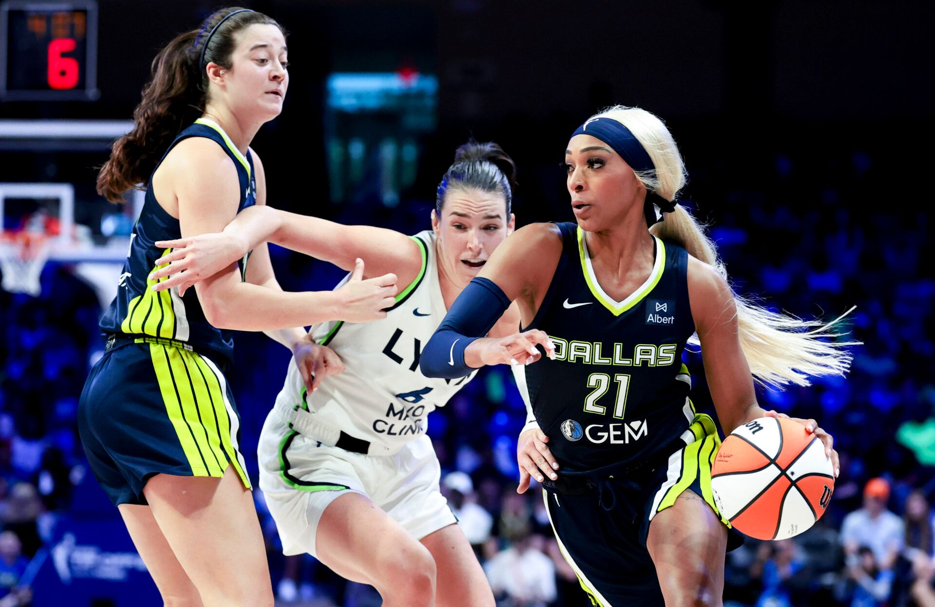 Dijonai Carrington Gets Brutally Honest About the Wings' Chemistry After  Tough Season Opener Loss vs. Lynx