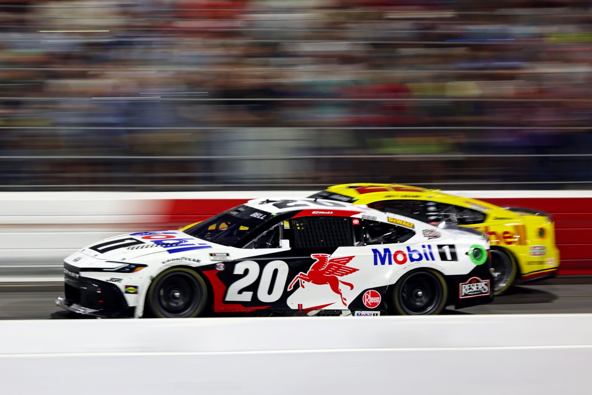NASCAR Cup Series driver Christopher Bell (20) during NASCAR All-Star Race at North Wilkesboro Speedway.