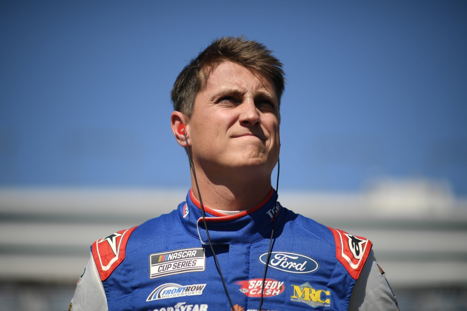 NASCAR Cup Series driver Zane Smith (38) during qualifying for the Pennzoil 400 at Las Vegas Motor Speedway.