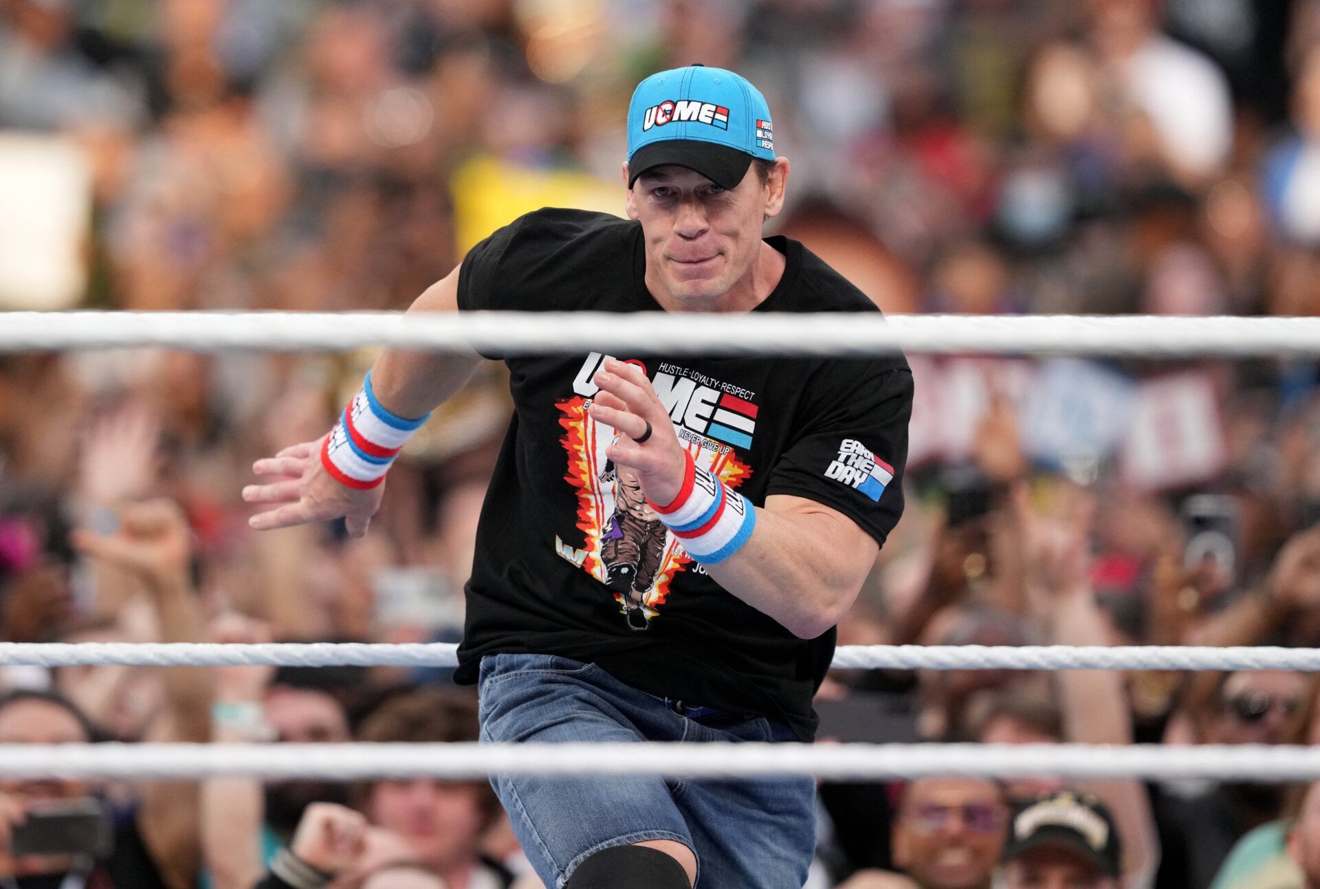 John Cena during Wrestlemania Night 1 at SoFi Stadium.