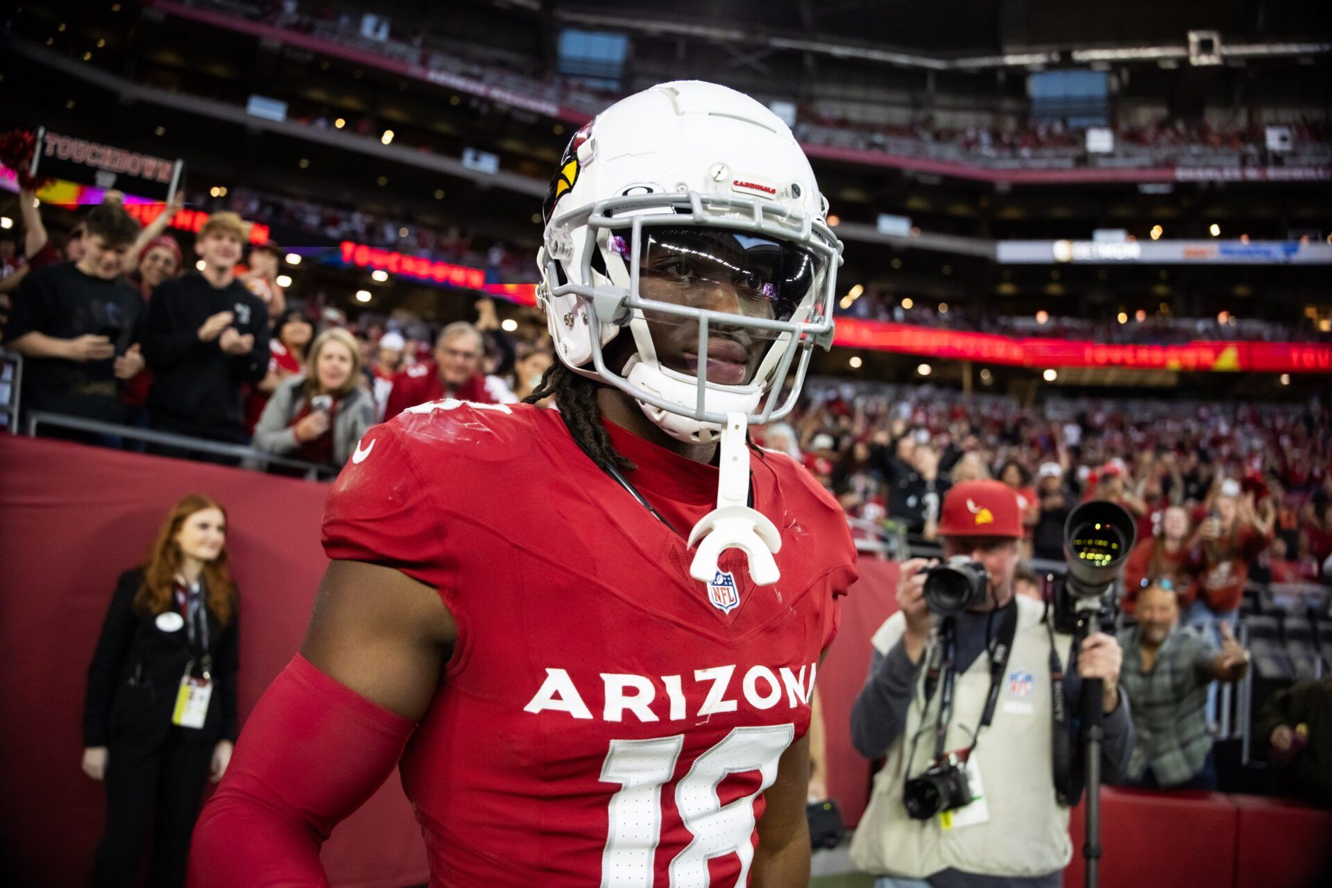 Arizona Cardinals wide receiver Marvin Harrison Jr. (18) against the San Francisco 49ers at State Farm Stadium.