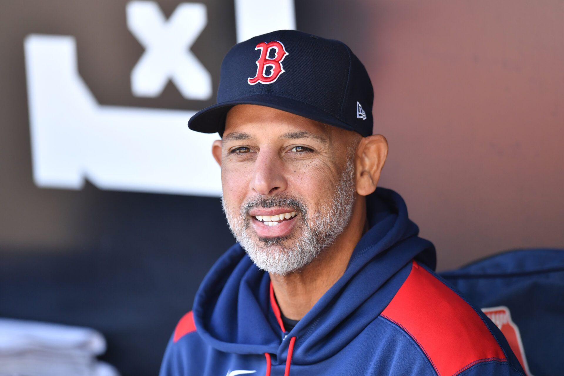 Boston Red Sox manager Alex Cora is seen prior to a game against the Chicago White Sox at Rate Field.