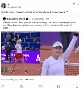 Fans react to Jessica Pegula's Strasbourg loss