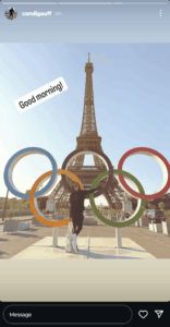 Screengrab of Coco Gauff's mother Candi's Instagram stories (@candigauff)