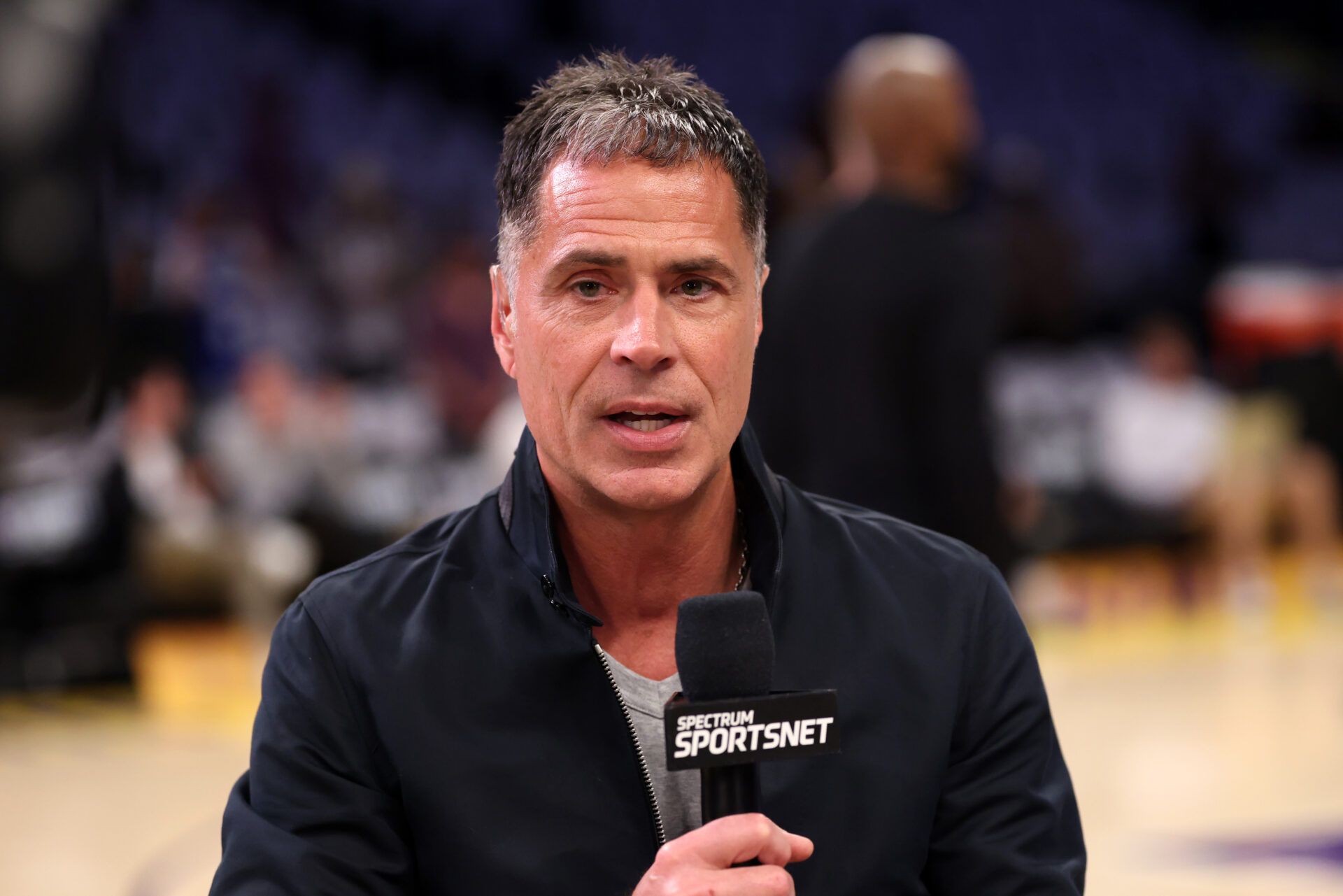 Los Angeles Lakers GM Rob Pelinka before a game two of first round for the 2024 NBA Playoffs against the Minnesota Timberwolves at Crypto.com Arena.