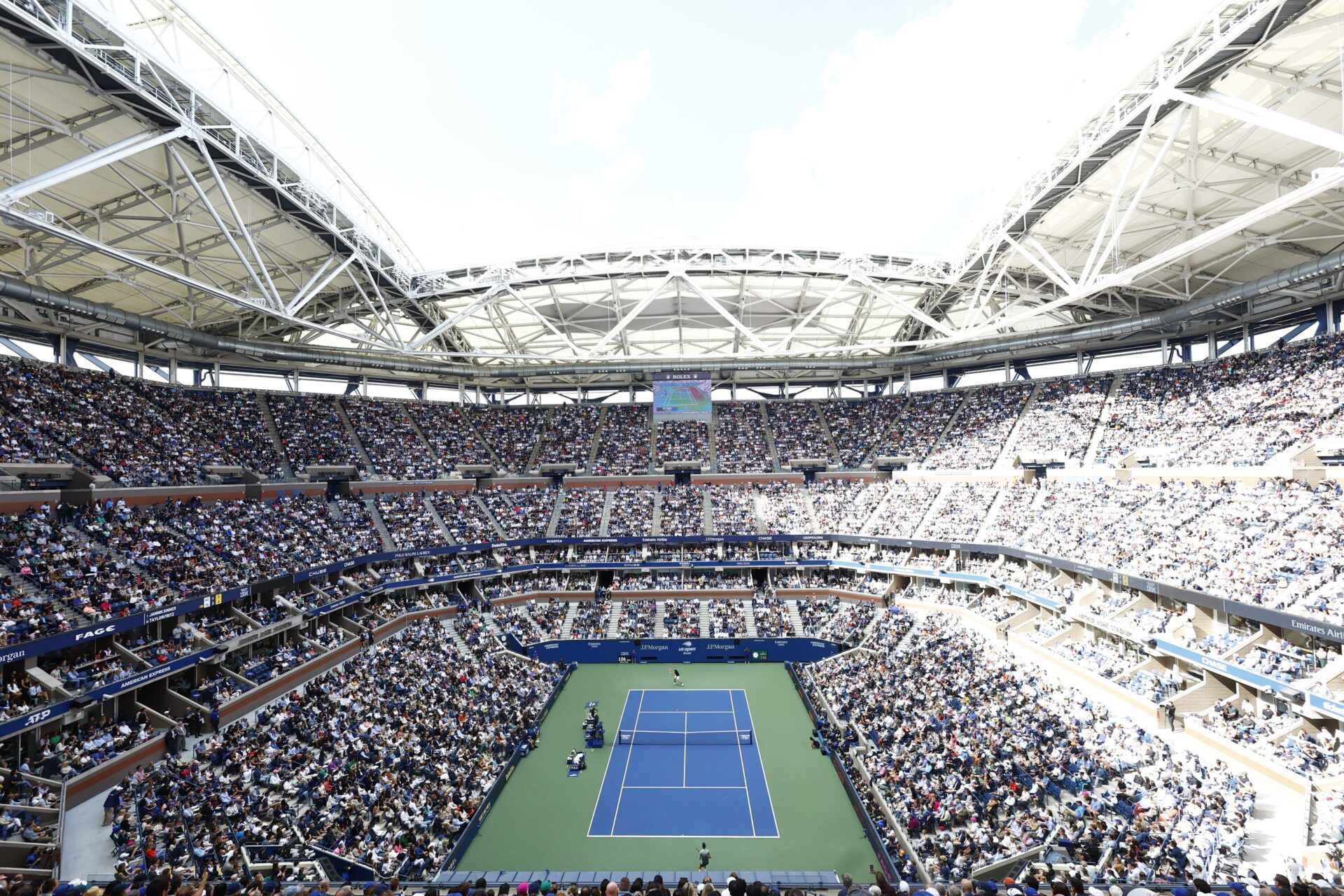 Taylor Fritz (USA) and Jannik Sinner (ITA) play in the men’s singles final of the 2024 U.S. Open tennis tournament at USTA Billie Jean King National Tennis Center.
