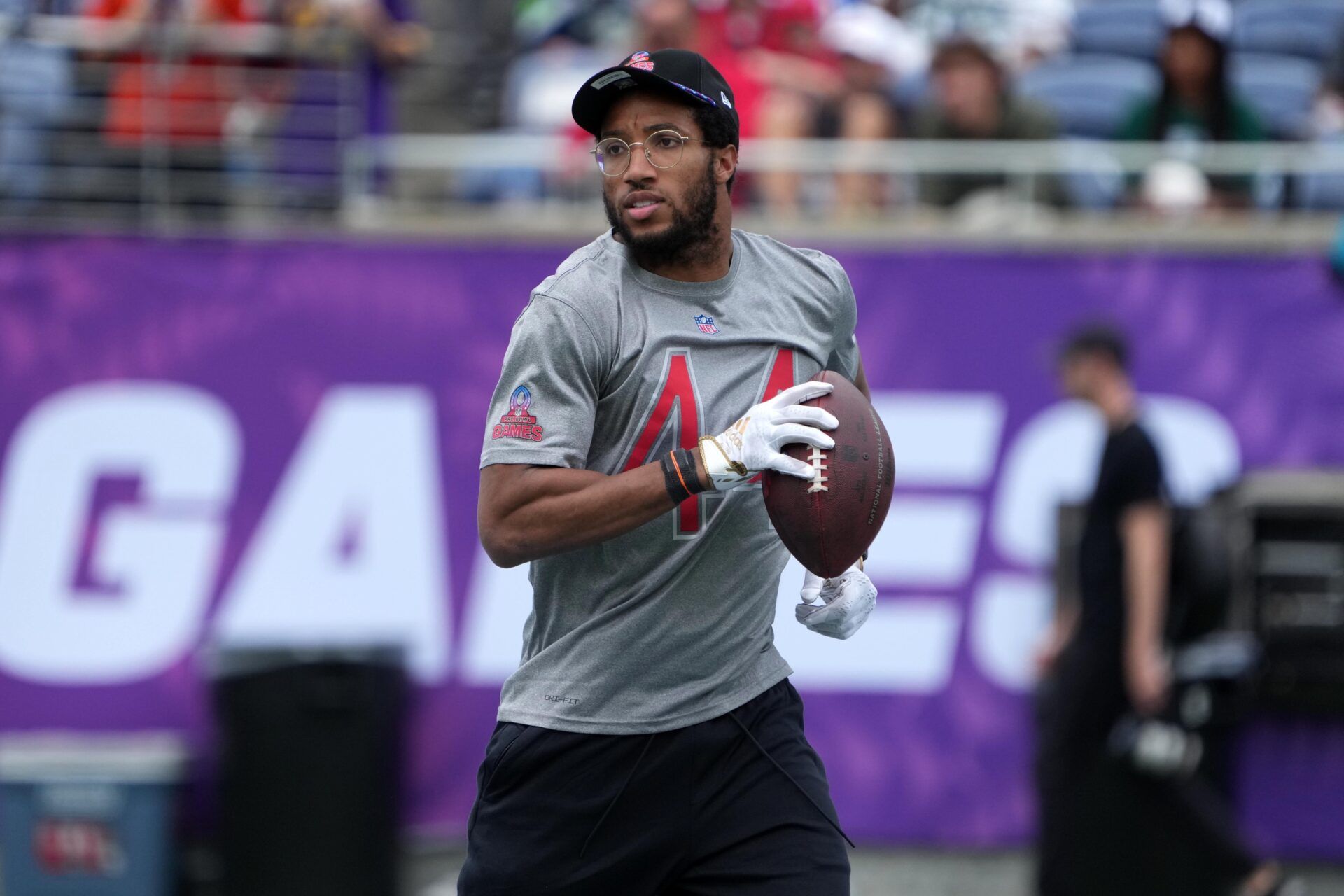 Baltimore Ravens cornerback Marlon Humphrey (44) during AFC Practice for the Pro Bowl Games at Camping World Stadium.