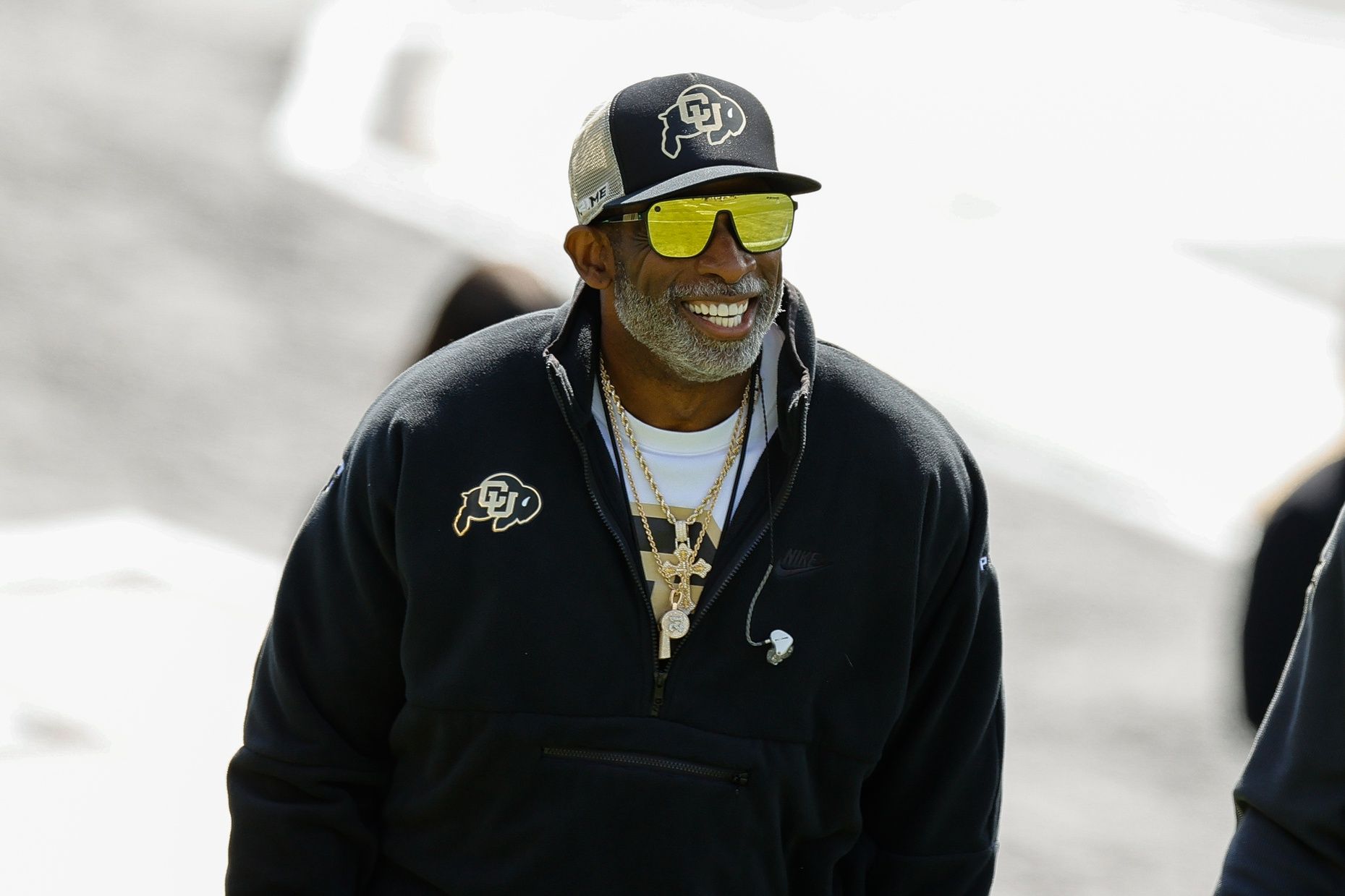 Colorado Buffaloes head coach Deion Sanders during the spring game at Folsom Field.