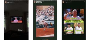 Screengrab of Tommy Paul's girlfriend Paige Lorenze's Instagram stories (@paigelorenze)