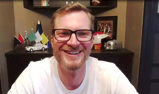Car owner Dale Earnhardt Jr. was all smiles during a Zoom interview talking about his team's NASCAR short-track championship.

Dale Earnhardt Jr