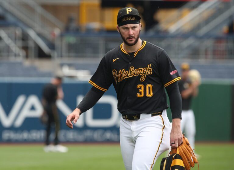 Pittsburgh Pirates pitcher Paul Skenes (30) walks in from the bullpen before the Pirates host the Philadelphia Phillies at PNC Park.