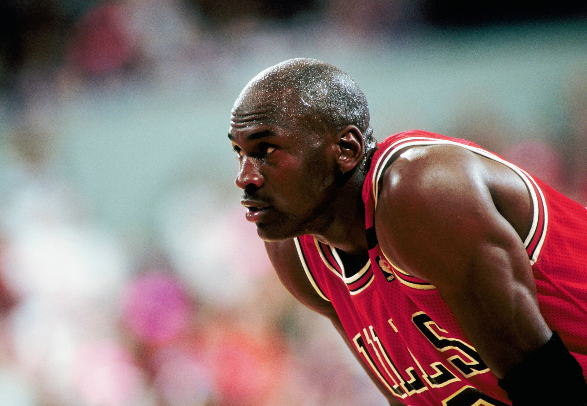 Unknown date 1992; Portland, OR, USA: FILE PHOTO; Chicago Bulls guard Michael Jordan (23) against the Portland Trail Blazers during the 1992 season at Memorial Coliseum.