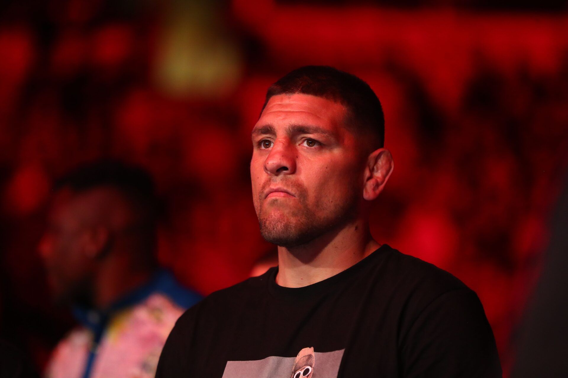Nick Diaz brother of Nate Diaz in attendance during UFC 263 at Gila River Arena.