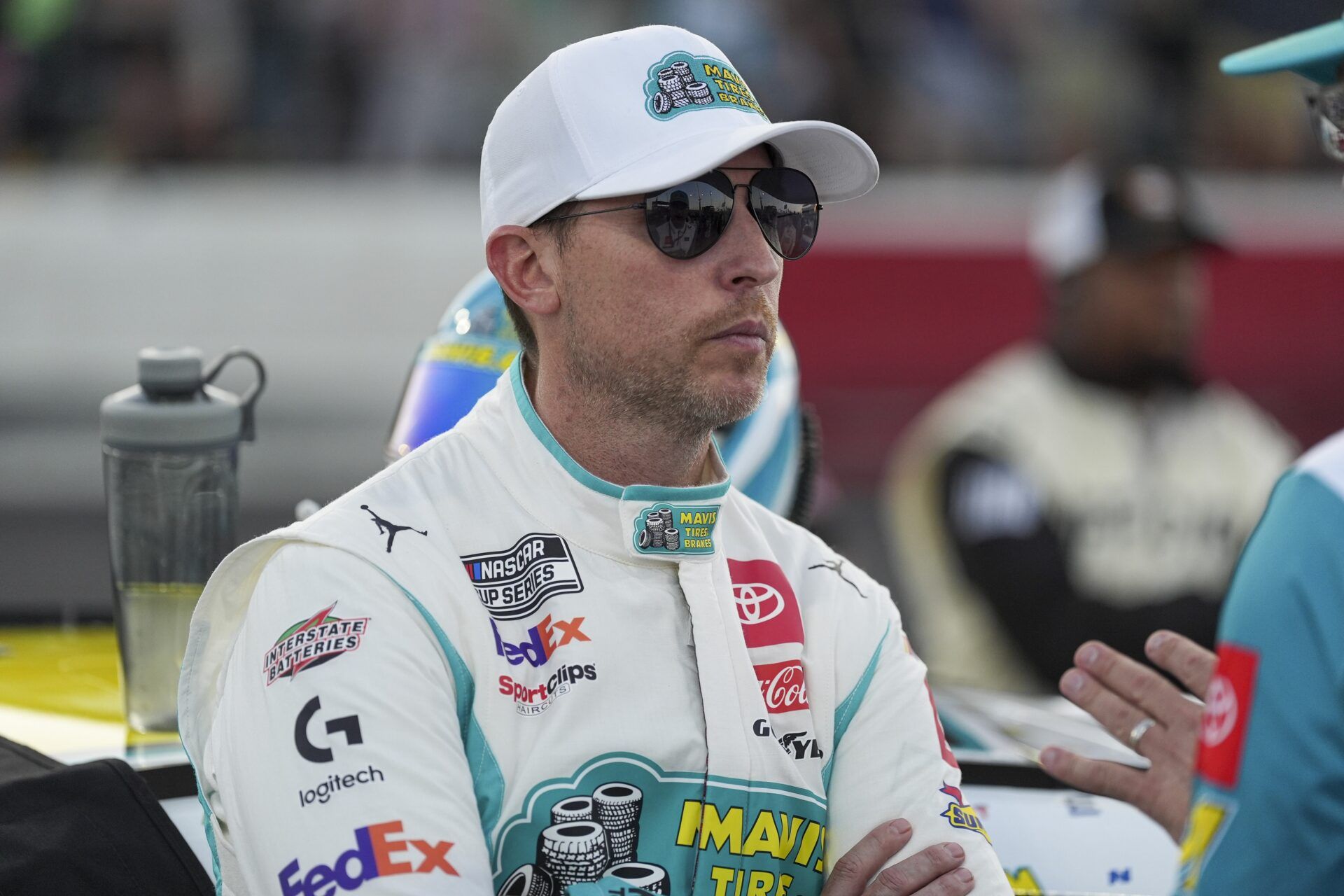 NASCAR Cup Series driver Denny Hamlin (11) during the All Star race at North Wilkesboro Speedway.