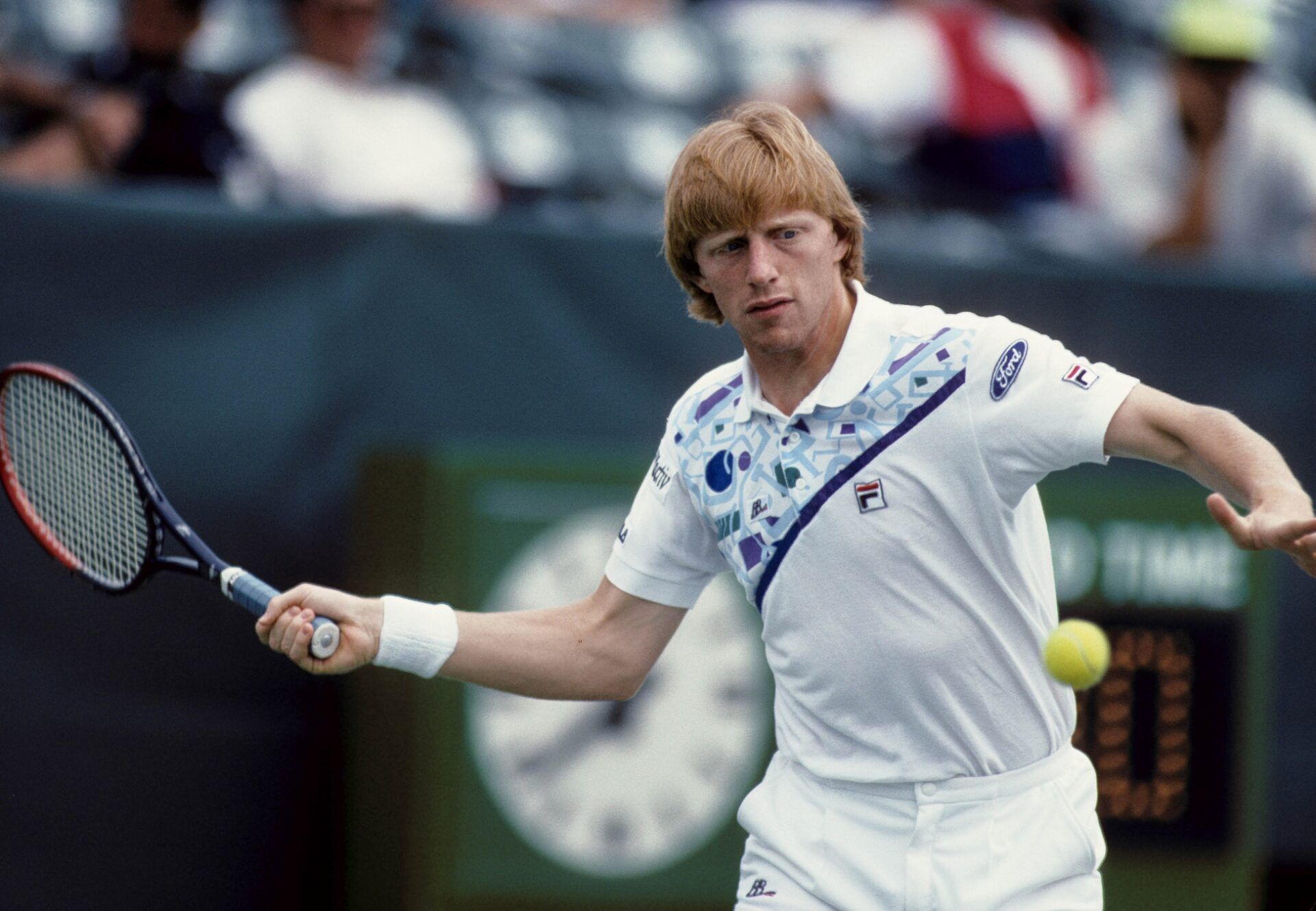 Unknown date; Key Biscayne, FL, USA; FILE PHOTO; Boris Becker in action during the Lipton Tennis Tournament at Key Biscayne, FL.