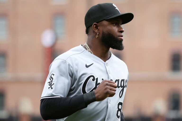 Chicago White Sox outfielder Luis Robert Jr. (88) looks on during the second inning against the Baltimore Orioles at Oriole Park at Camden Yards.