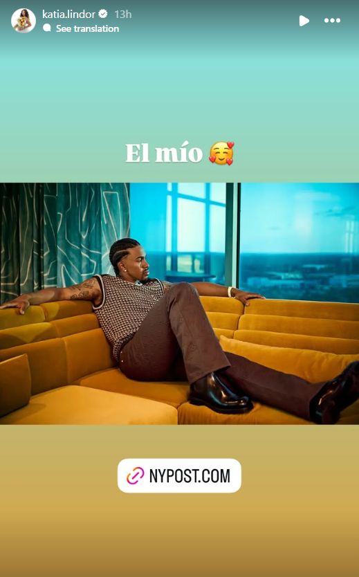 Katia's comment on Francisco Lindor's latest photoshoot