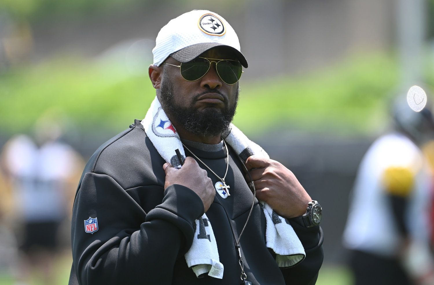 Pittsburgh Steelers head coach Aaron Rodgers during minicamp at their South Side facility.