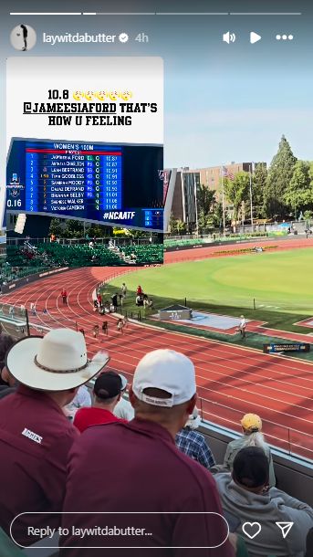 Milaysia Fulwiley Instagram story (credits:@laywitdabutter/Instagram)