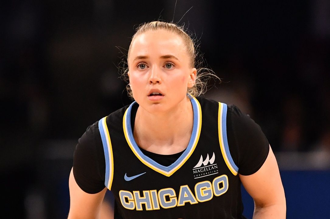 Chicago Sky guard Hailey Van Lith (2) is seen during the first half against the Dallas Wings at the Wintrust Arena.