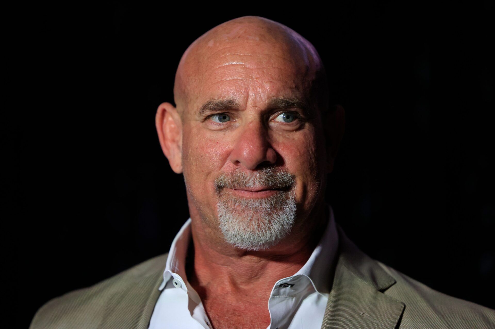 Former Georgia defensive tackle, Bill Goldberg, and WWE wrestling hall of famer, looks on during the Florida-Georgia Hall of Fame Induction Ceremony and Luncheon Friday, Nov. 1, 2024 at EverBank Stadium in Jacksonville, Fla. This year’s inductees included Georgia’s Bill Goldberg and Mike Fisher, and Florida’s Fred Weary and Mike Peterson.