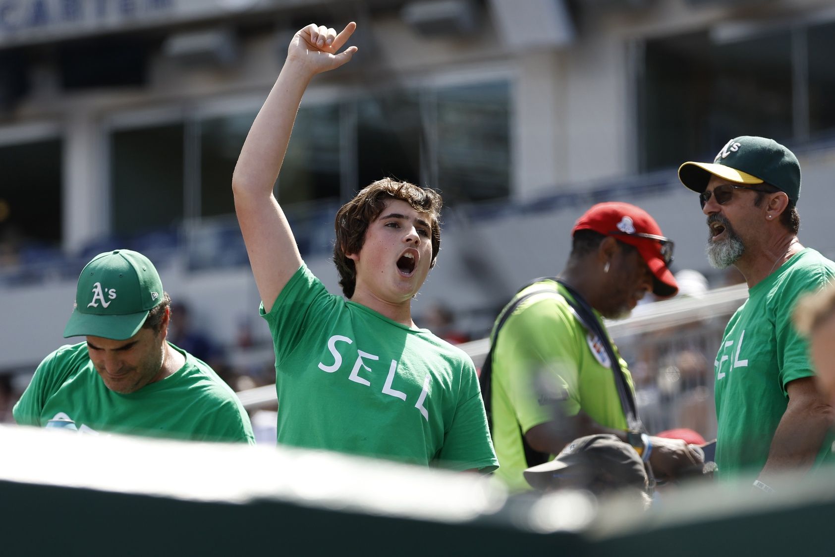 Oakland Athletics fans chant 