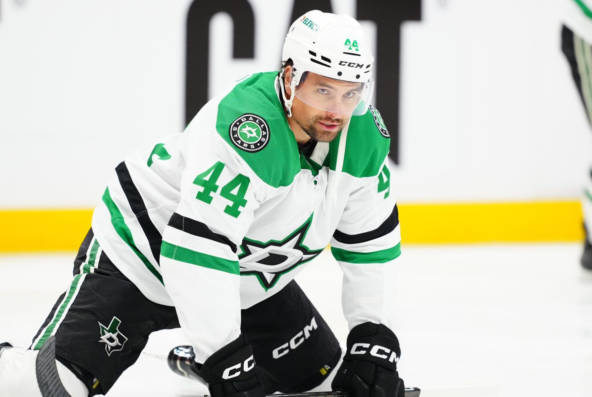 Dallas Stars defenseman Cody Ceci (44) before the game against the Colorado Avalanche in game six of the first round of the 2025 Stanley Cup Playoffs at Ball Arena.
