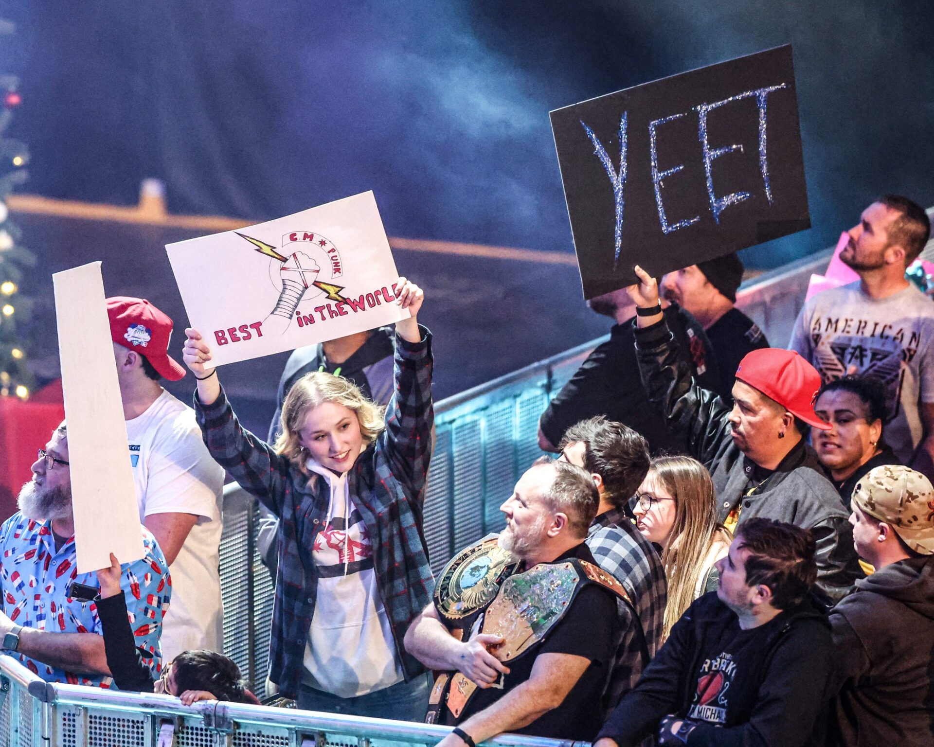 Fans watch the excitement of 