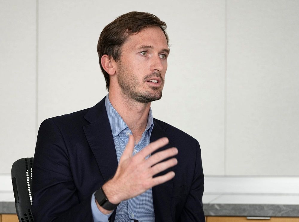 NASCAR Senior Vice President of Strategy and Innovation Ben Kennedy talks about the sport during an interview at NASCAR Headquarters in Daytona Beach, Tuesday, Feb.15, 2022.

Daytona Kennedy03