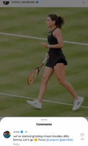 Darren Cahill's comment on Emma Navarro's post