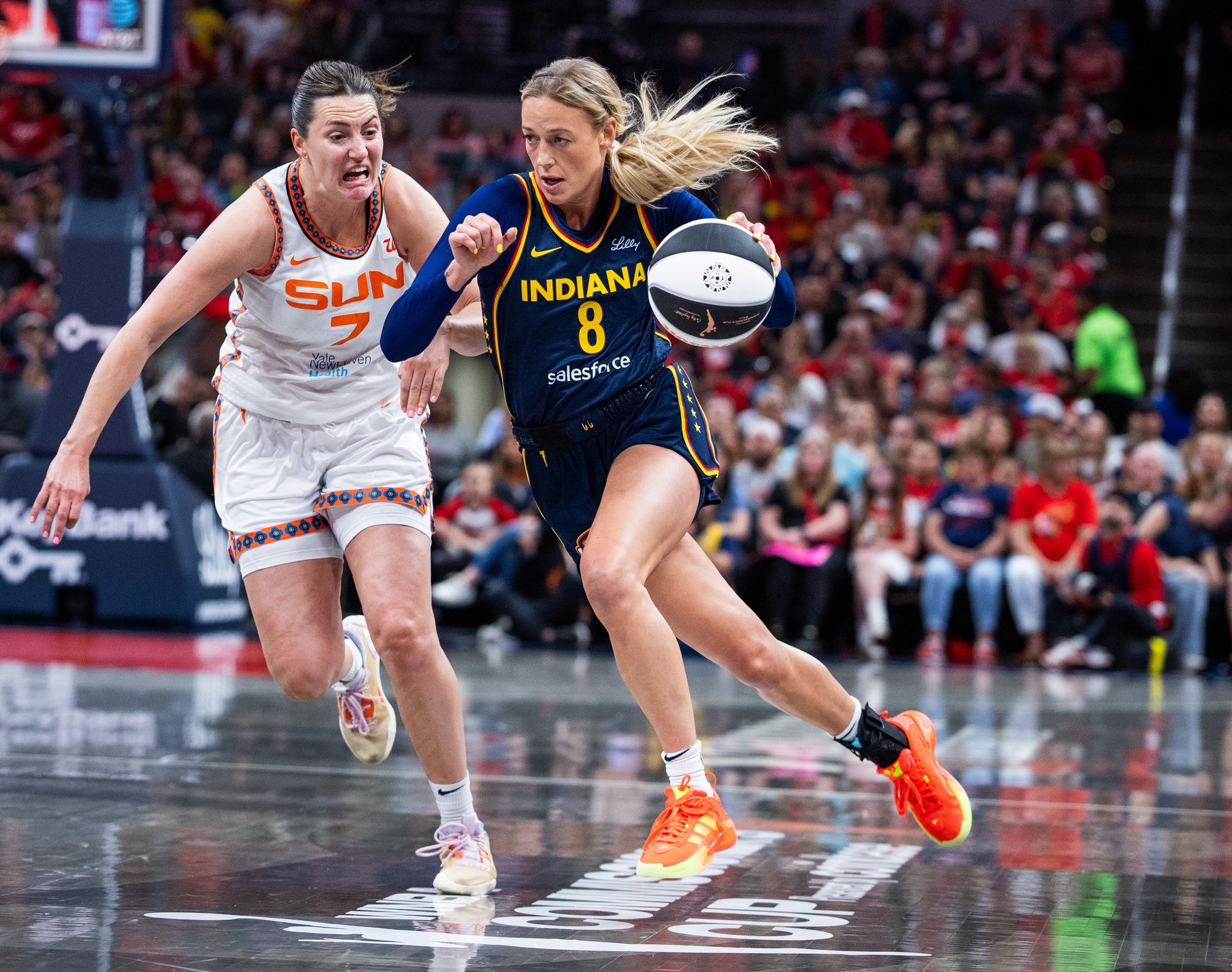 thumbnail image 2 of Caitlin Clark| Sophie Cunningham| Indiana Fever Inspired Shirt - In A Sophie Cunningham Indiana Fever Inspired Shirt In A World Full Of Bullies Be A Sophie T Shirts 2 of 11