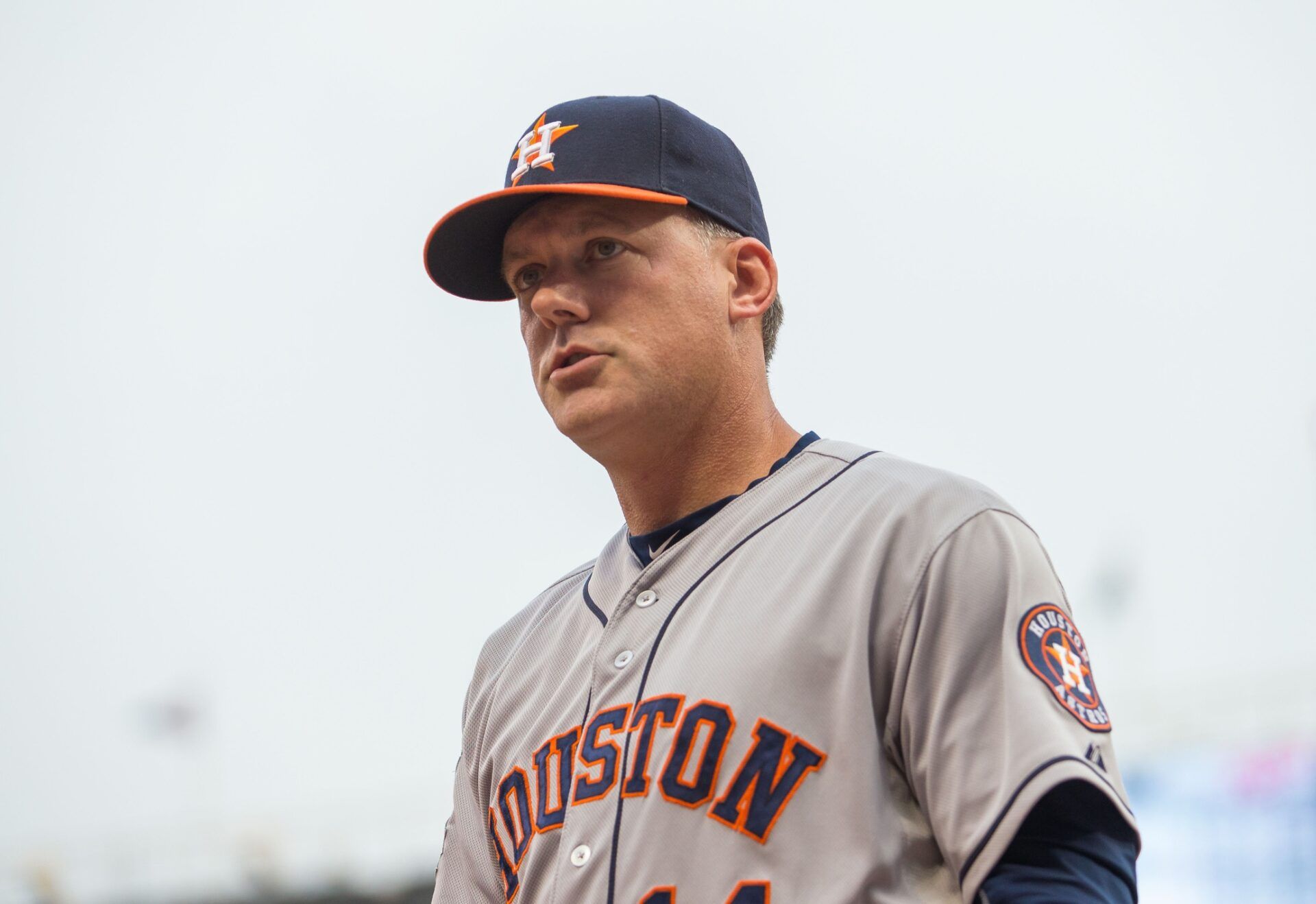 Houston manager A.J.Hinch in the third inning against the Minnesota Twins at Target Field.