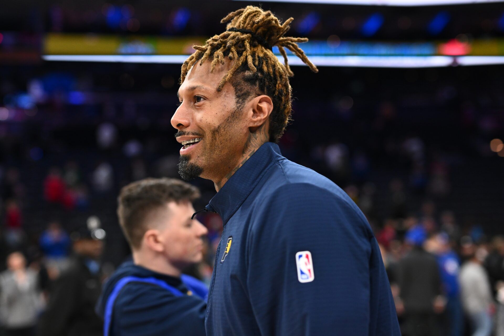 Indiana Pacers forward James Johnson (16) looks on after the game against the Philadelphia 76ers at Wells Fargo Center.
