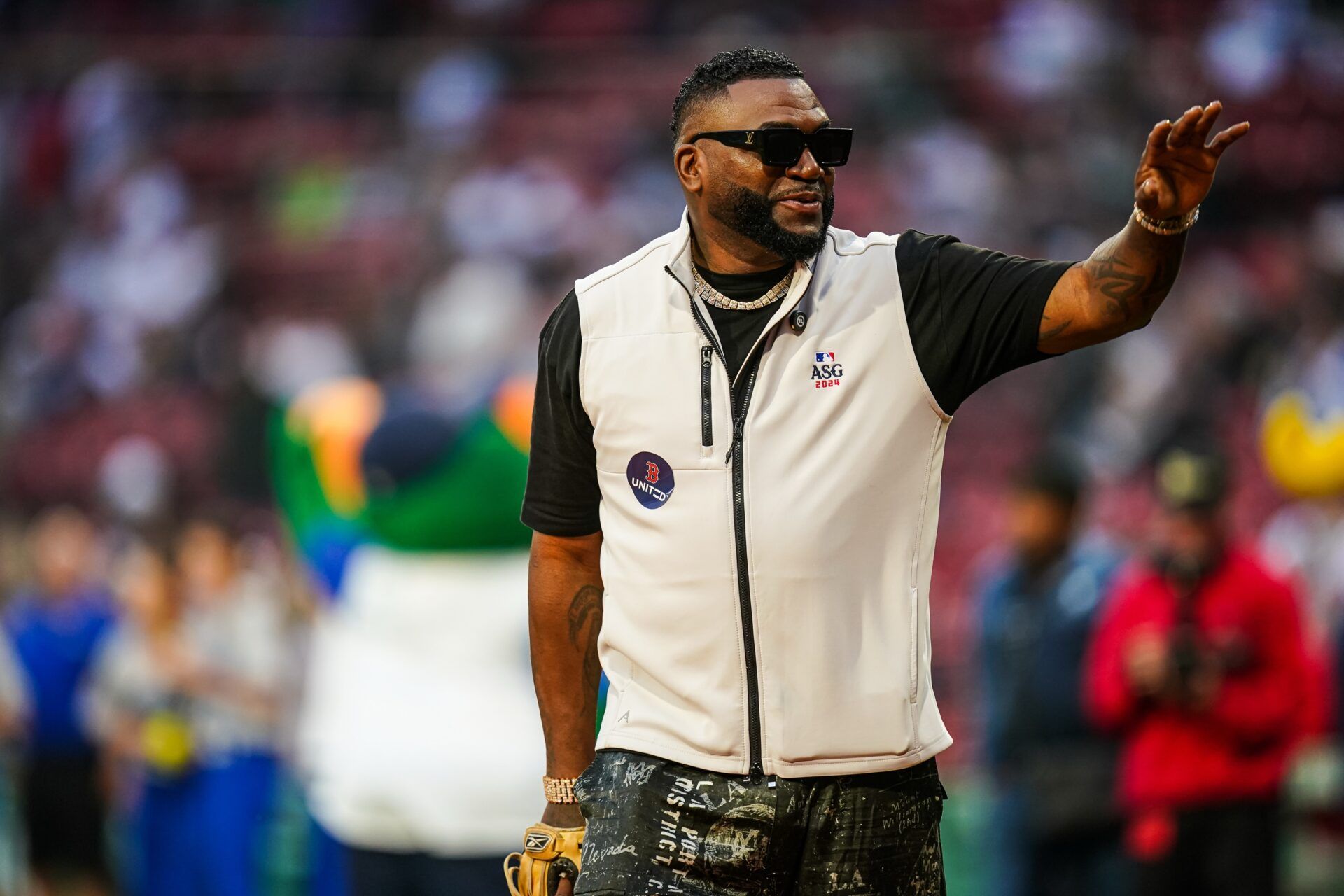 Former Boston Red Sox star David Ortiz at fenway for a Make A Wish meet and greet before the game against the Tampa Bay Rays at Fenway Park.