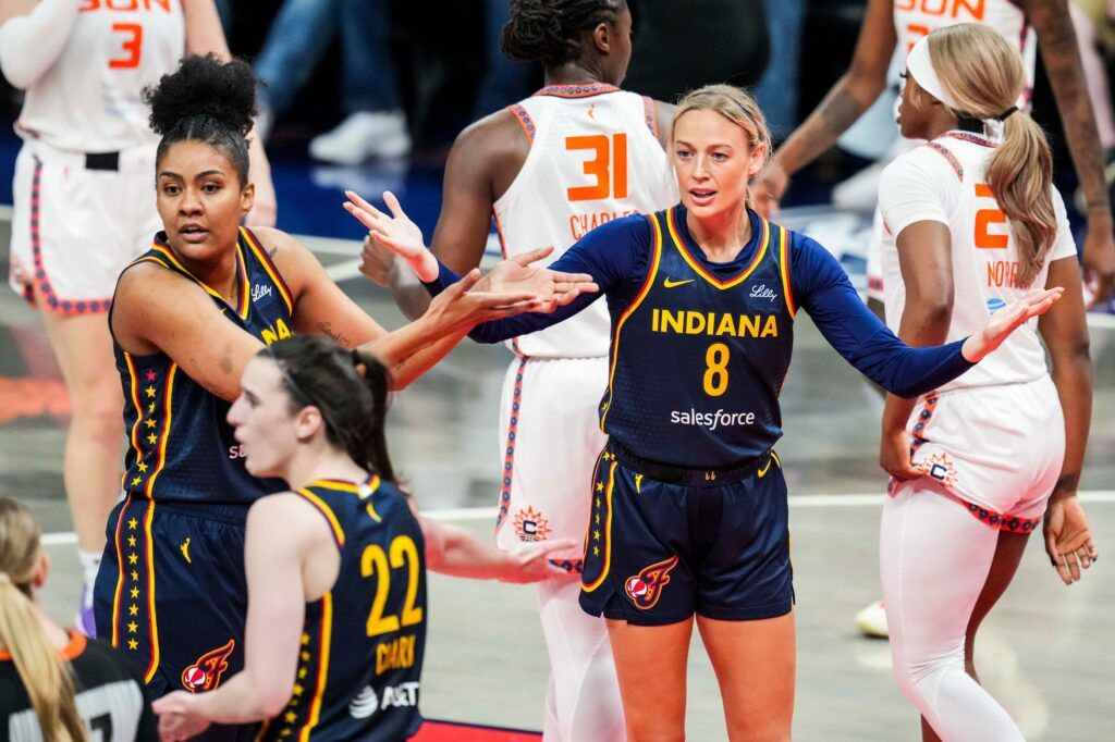 Caitlin Clark's Teammate Sophie Cunningham Calls Out Refs 'Not Protecting  the Star Player of the WNBA' After Viral Brawl