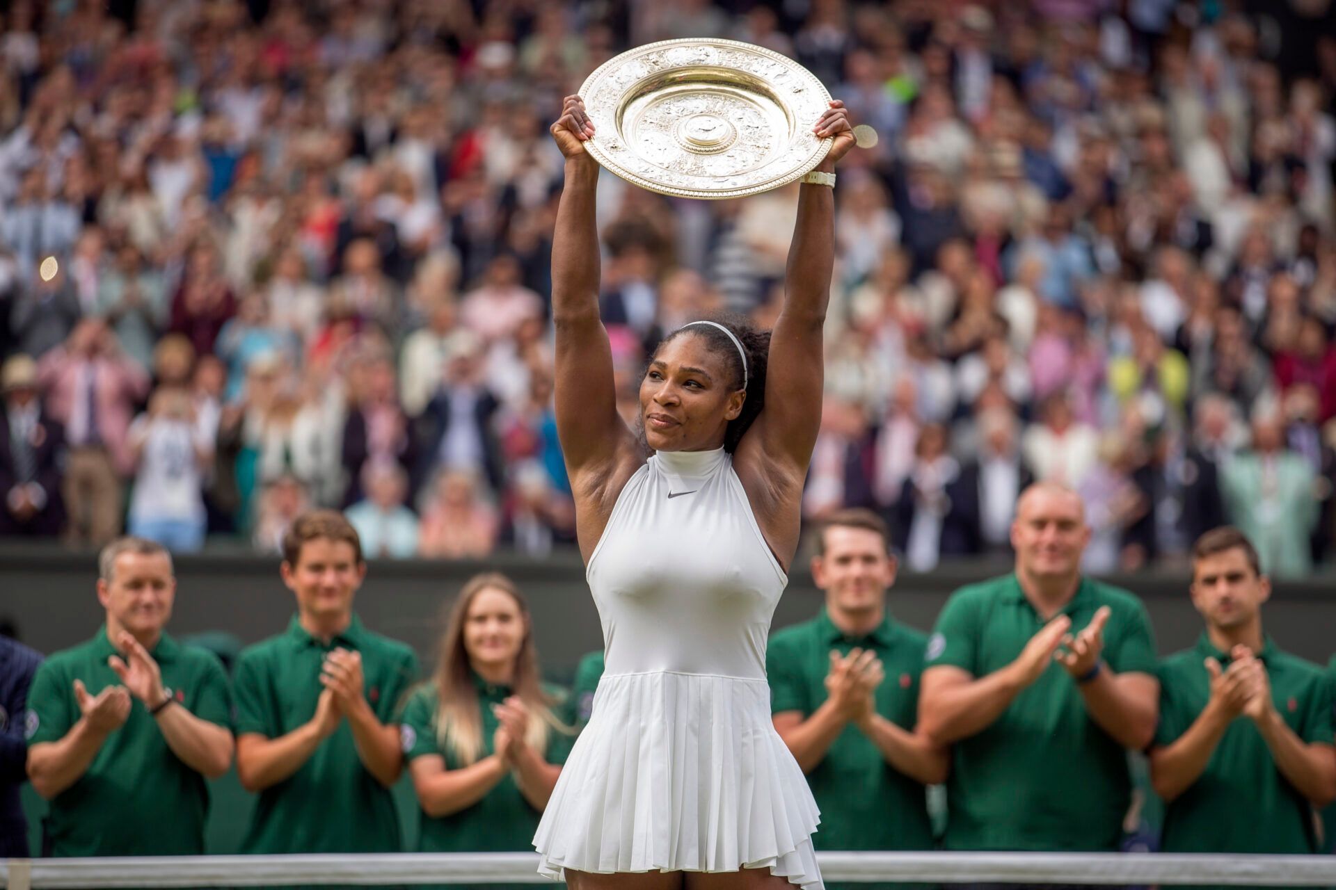 Only four women have won the singles title at Wimbledon five or more times.