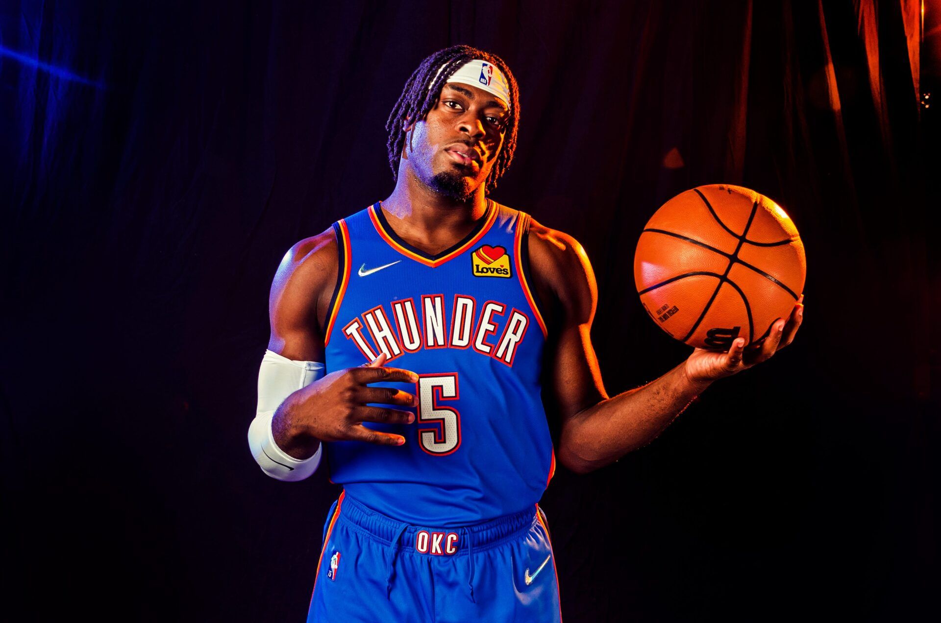 Thunder guard Lu Dort led the league in drawing offensive fouls last season, with 57 fouls drawn.

Thunder