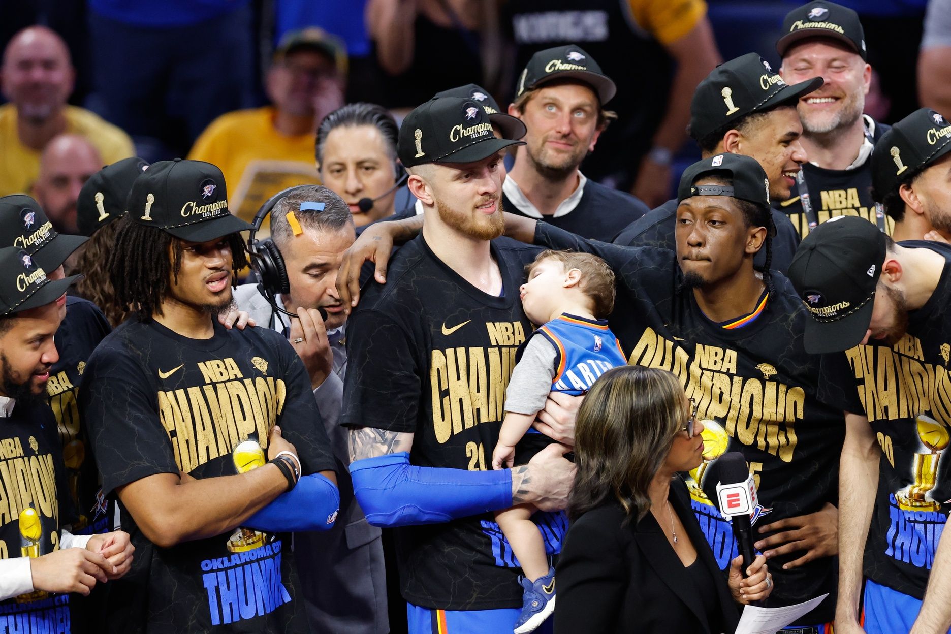 WATCH: Isaiah Hartenstein’s Infant Son Goes Viral for Sleeping Through
