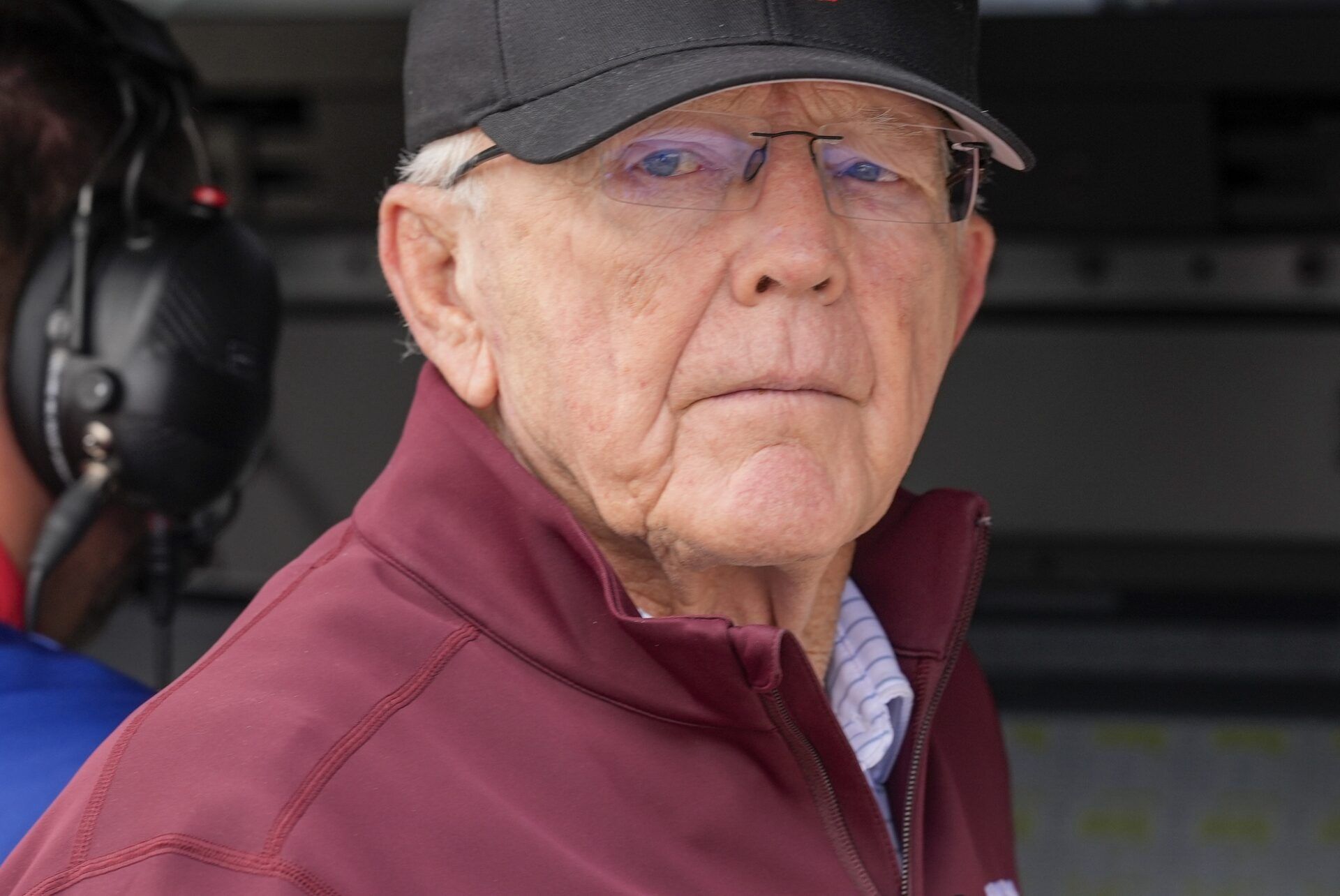 Team Owner Joe Gibbs during qualifying at Charlotte Motor Speedway.