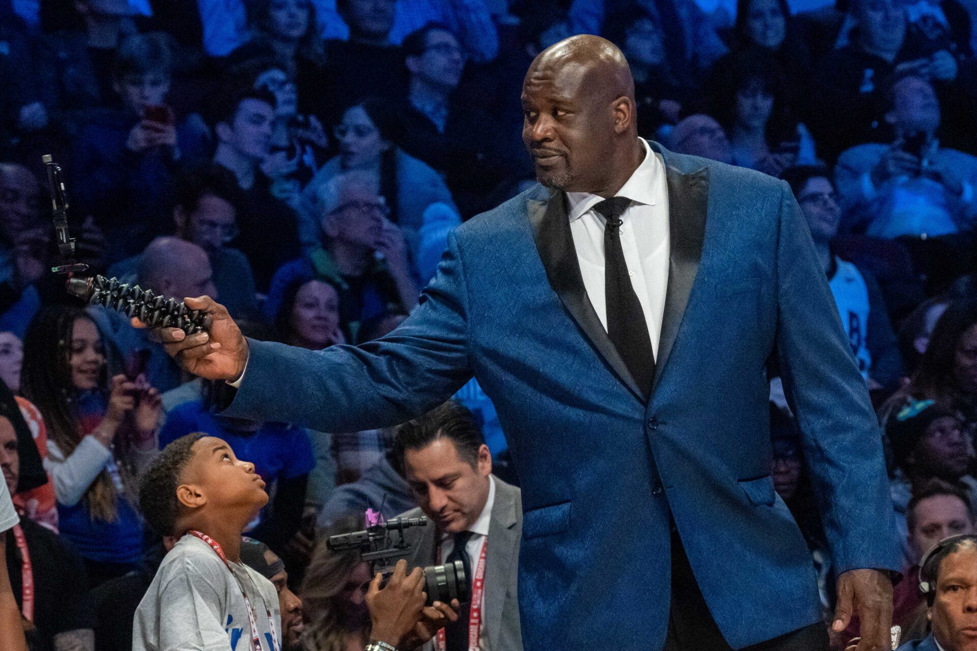 NBA great Shaquille O'Neal during NBA All Star Saturday Night at United Center.